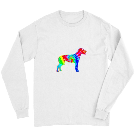 Tie Dye Dog Hippie English Foxhound Dog Long Sleeves