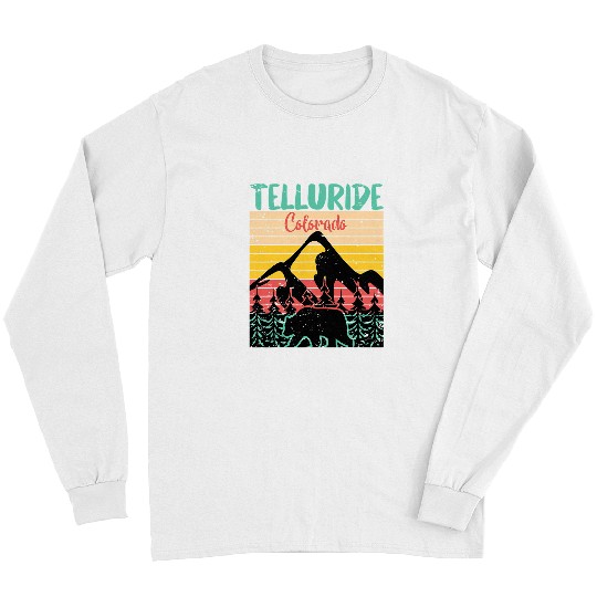 Funny Bear Telluride Mountain Colorado Mountains Bear Trails Cute Bears Long Sleeves