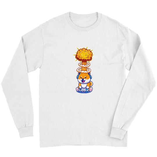 Dog Shiba Inu Gaming Animals Gambling Video Games Gaming Dog Shiba Inu 308 Long Sleeves
