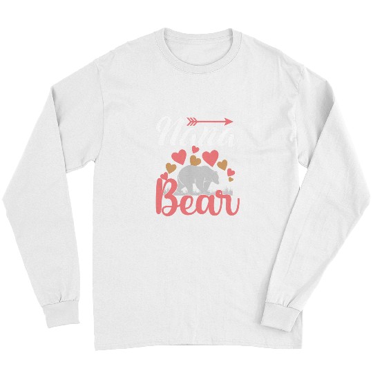 Funny Bear Womens Nana Bear Cute Mothers Day Design For Grandmother Cute Bears Long Sleeves