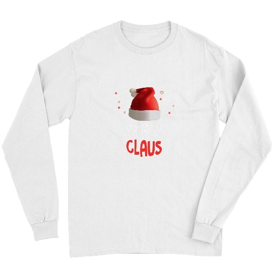 The Manager Claus Boss Christmas Employer xmass Funny Party Long Sleeves
