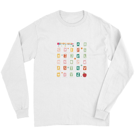ABC Affirmation Alphabet Back To School Teacher Long Sleeves