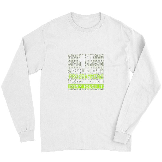 Rule Of Computer Programmer Programming Expert Graphic Long Sleeves