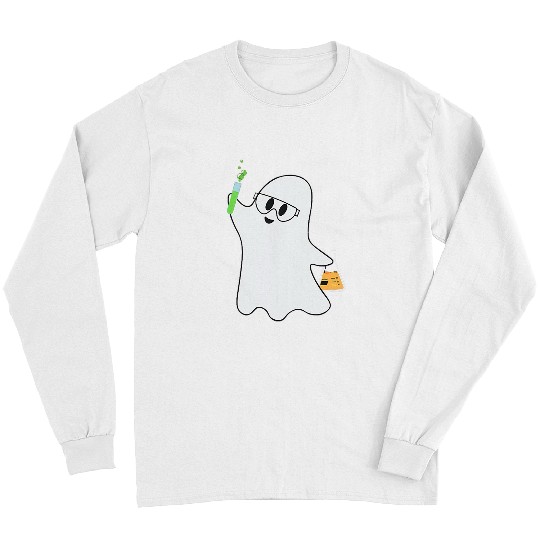 Science Pocket Chemistry Halloween Lab Tech Scientist Long Sleeves