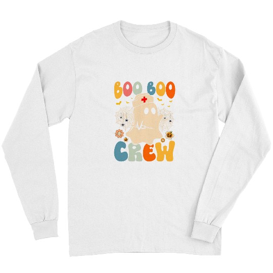 Groovy Boo Boo Crew nurses Funny Halloween nurses Women Long Sleeves