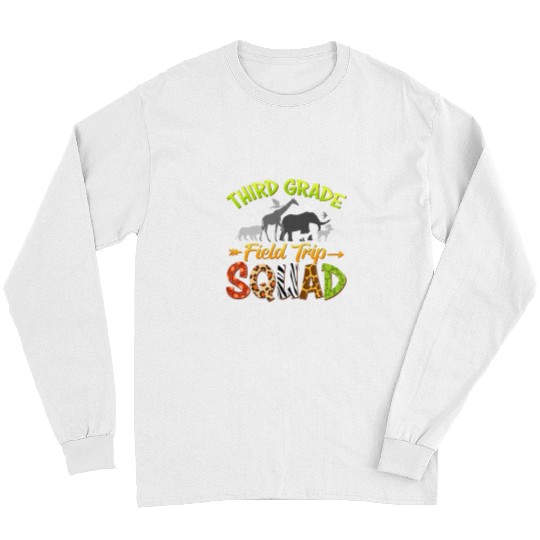 Third Grade Team Zoo Field Trip Squad 3rd Grade Student Long Sleeves
