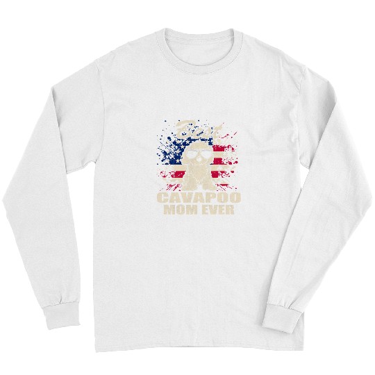 Womens bests Cavapoo Mom Ever Proud American Vintage Long Sleeves