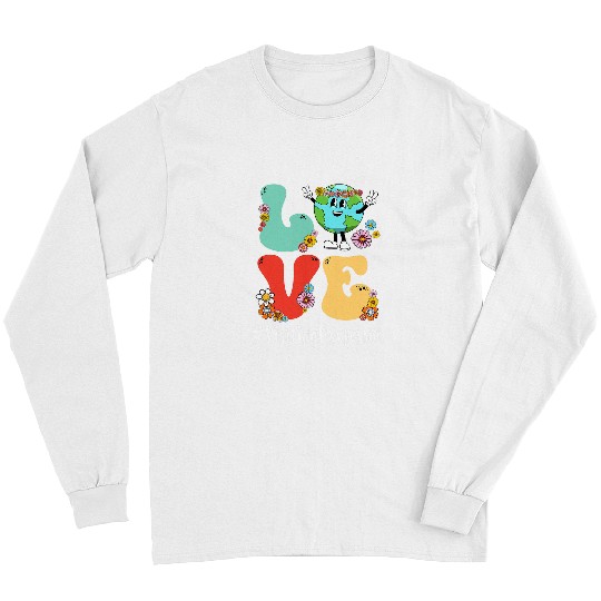 Retro Love World Earth Day Visiting Professor Long Sleeves
