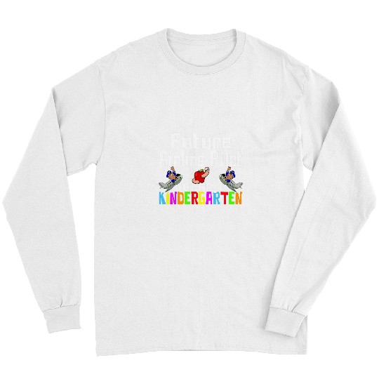 Funny Kindergarten Back To School Future Airline Pilot Long Sleeves