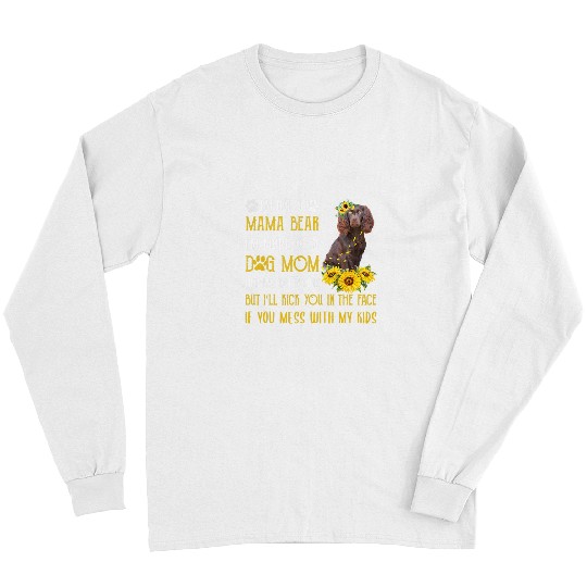 Sunflower Boykin Spaniel Mom Mothers Day Dog Mom Women Long Sleeves