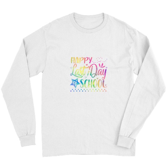 Last Day of School Teacher Student Graduation 2024 Tie Dye Long Sleeves