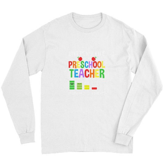 Battery Life of a Preschool Teacher Pullover Kids Boys Girls Long Sleeves
