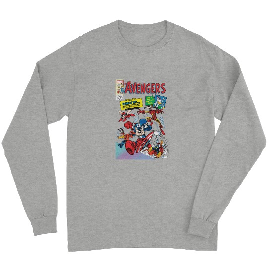 Disney 100 Mickey Mouse & Friends Avengers Comics Book Retro Long Sleeves