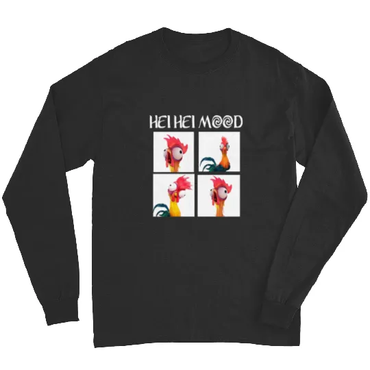 Disney Moana Hei Hei Mood Emotion Of Hei Hei Long Sleeves