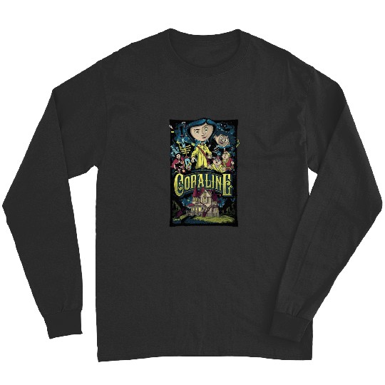 Coraline Long Sleeves, Coraline Doll Long Sleeves, Vintage Disney Halloween Unisex Long Sleeves