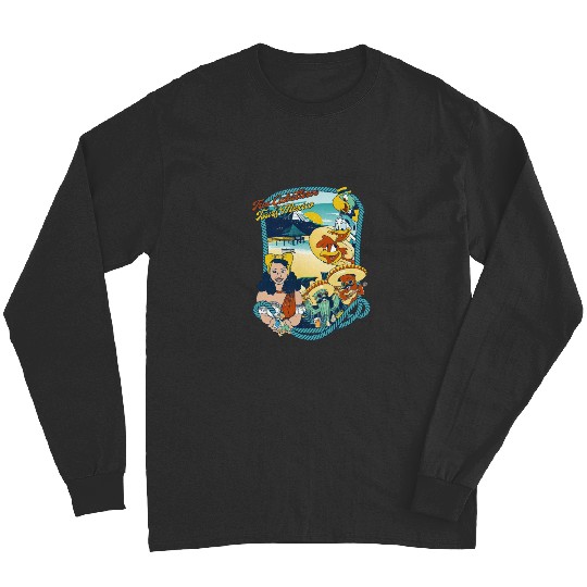 Latin American Disney Cartoon Three Caballeros Long Sleeves, Tres Caballeros Tours of Mexico Long Sleeves