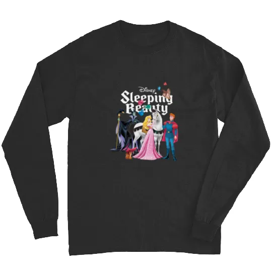Disney Sleeping Beauty Characters Long Sleeves, Princess Aurora,Prince Phillip,Maleficent,Disneyland Family Trip Gift Unisex Long Sleeves Kid Long Sleeves