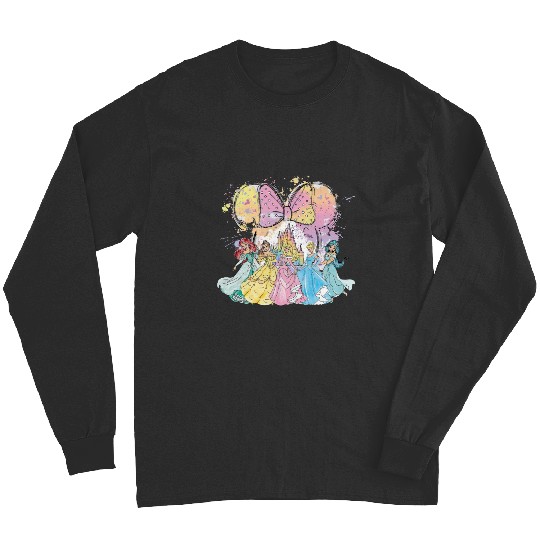 Watercolor Disney Princess Long Sleeves, Disney Castle Long Sleeves, Disney Birthday Princess