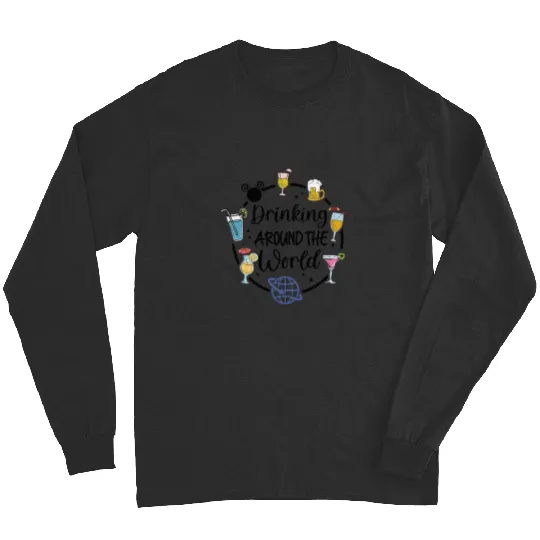 Disney Drinking Team Long Sleeves, Drinking Around The World