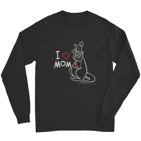 Kids Disneyssss Winnie The Pooh Mother's Day Kanga And Roo Heart Mom Long Sleeves