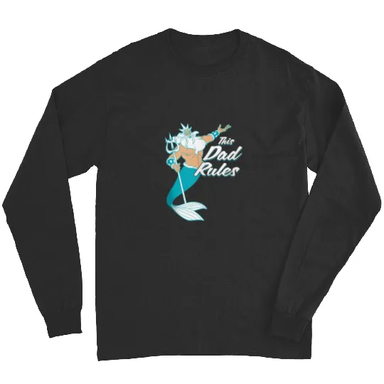 Disney The Little Mermaid King Triton Dad Mens Long Sleeves