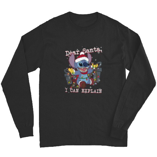 Disneyss Lilo Stitch Christmas Dear Santa I Can Explain Long Sleeves