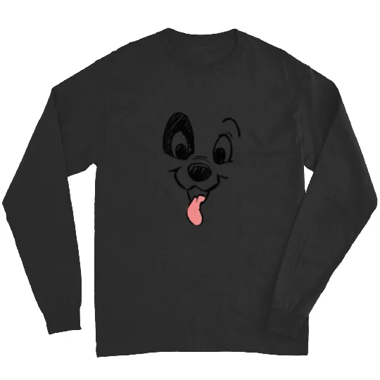 Kids Disney 101 Dalmatians Toddler Dalmatian Big Face Youth Long Sleeves