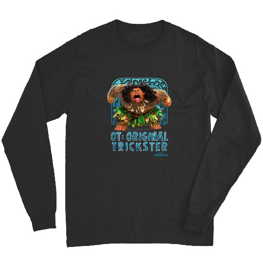 Disney Moana Maui Ot Original Trickster Big Chest Portrait Long Sleeves