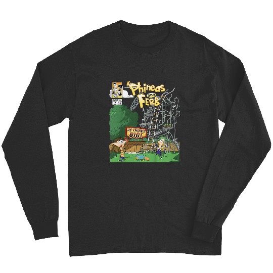 Disneyss Phineas And Ferb Rollercoaster Construction Magazine Long Sleeves