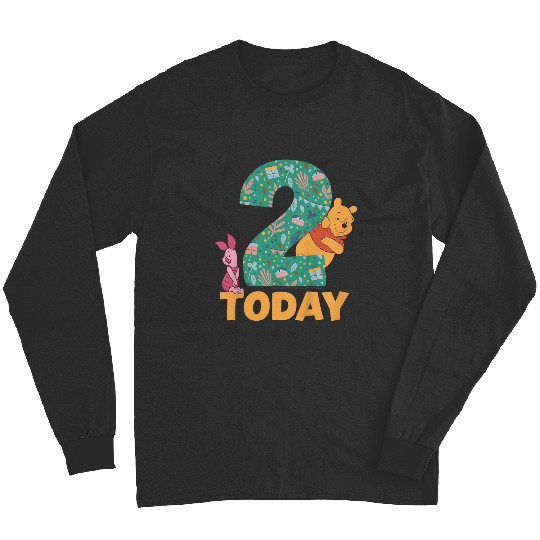 Kids Disney Winnie The Pooh Piglet Birthday 2 Years Old Today Long Sleeves