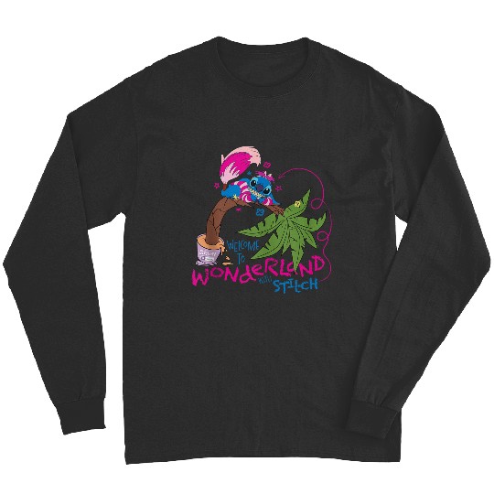 Disneyss 100 Stitch In Costume Cheshire Cat Wonderland Welcome Long Sleeves
