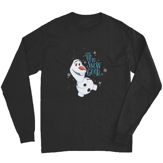 disney frozens Happy Olaf Up To Snow Good Big Chest Portrait Long Sleeves