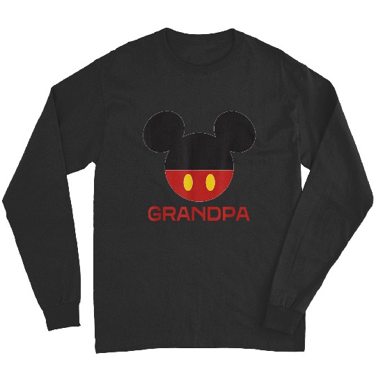 Disney Mickey Mouse Icon Shorts Grandpa Fathers Day Long Sleeves
