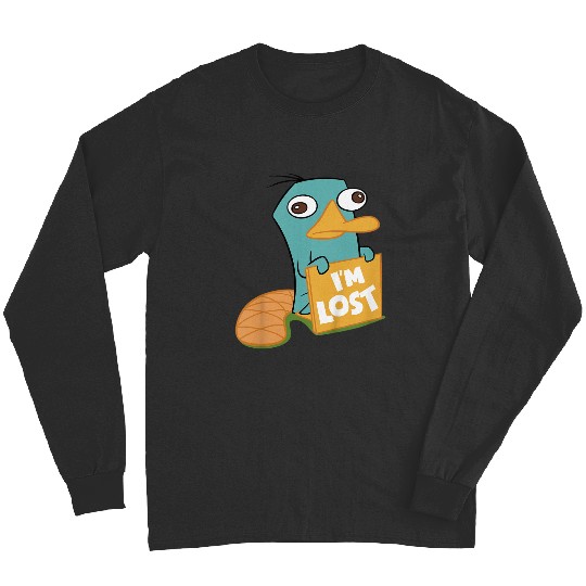 Disney Phineas And Ferb I'm Lost Perry The Platypus Shot Long Sleeves