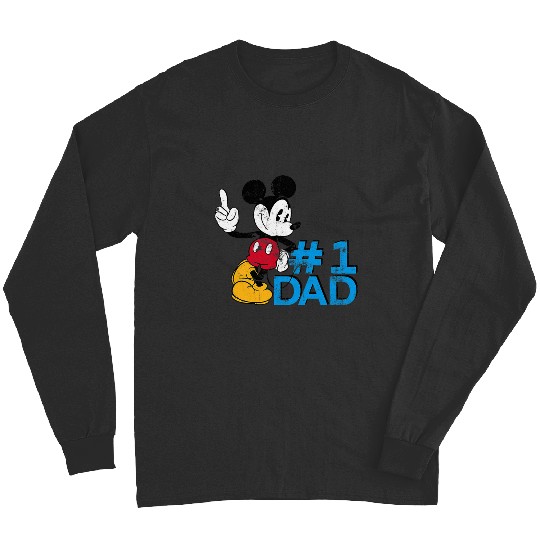 Disney Mickey Mouse Father's Day 1 Dad Long Sleeves