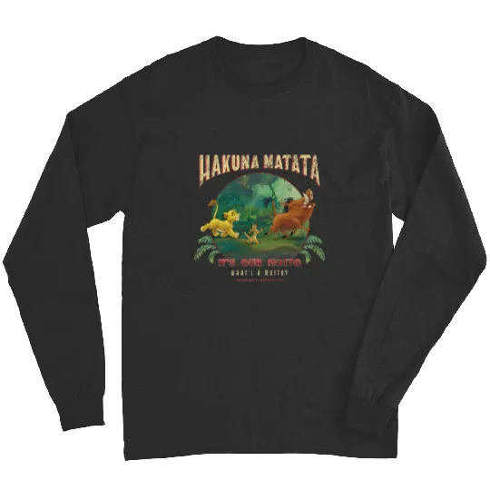 Disney Lion King Hakuna Matata Motto Simba Timon Pumbaa Long Sleeves