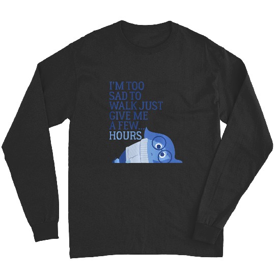Disney Pixars Inside Out Im Too Sad To Walk Emotion Portrait Premium Long Sleeves