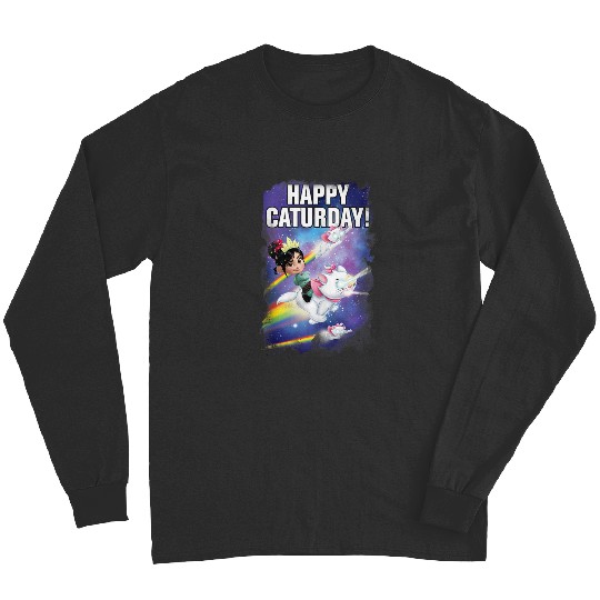 Disneyss Wreck it Ralph Happy Caturday Vanellope Marie Space Long Sleeves