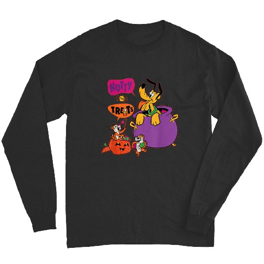 Disneyss Pluto And Chip N Dale Nutty For Treats Halloween Long Sleeves