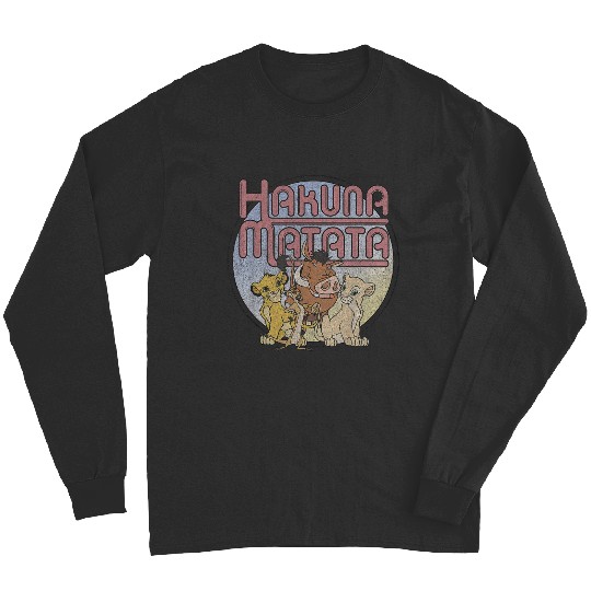 Kids Disneyss The Lion King Group shots Hakuna Matata Retro Youth Long Sleeves