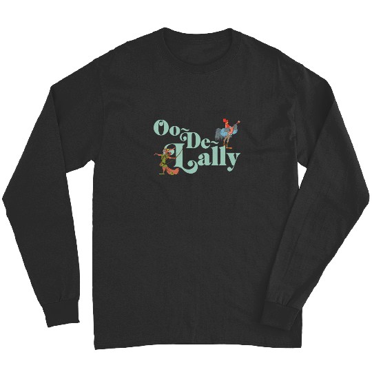 Disney Robin Hood Oo de lally Iconic Quote Chest Text Logo Long Sleeves