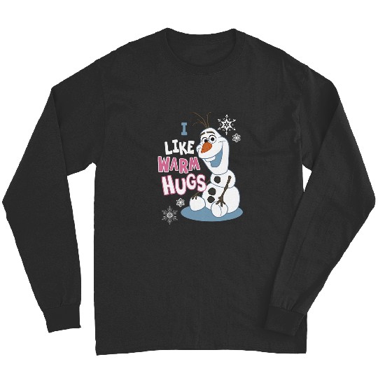 disney frozens Christmas Olaf I Love Warms Hugs Portrait Long Sleeves