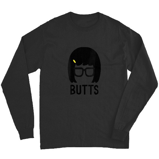 Womens Bobs Burgers Tina Belcher Butts VNeck Long Sleeves