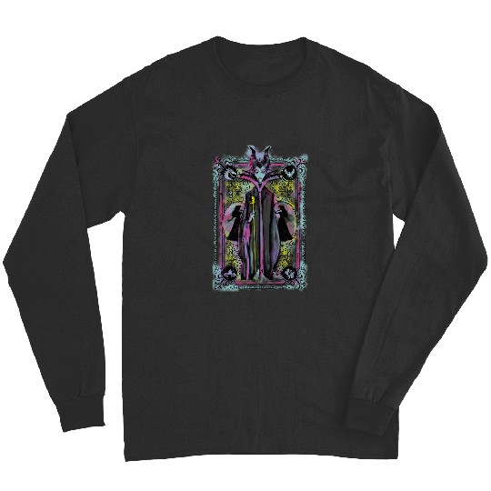 Disney Sleepy Beauty Watercolors Card Maleficent Long Sleeves