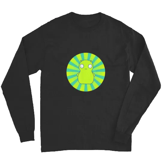 bobs burgers kuchi kopi lime green hypno wheel Long Sleeves