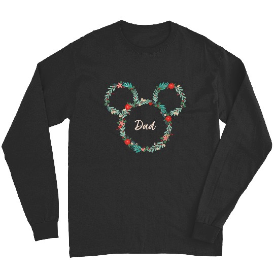 Disney Mickey Mouse Christmas Family Vacation Trip Dad Long Sleeves