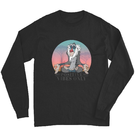 Disneyss The Lion King Rafiki Positive Vibes Only Vintages Long Sleeves