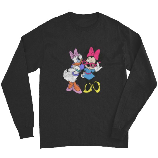 Disney Mickey And Friends Daisy Minnie Vintages Fashion Sweatshirt Grey Small Long Sleeves
