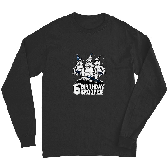 Stormtrooper Party Hats Trio 6th Birthday Disney+ T-Shirt Long Sleeves