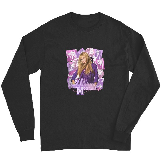 Disneyss Hannah Montana Epic Iconic Collage Big Chest Poster Long Sleeves